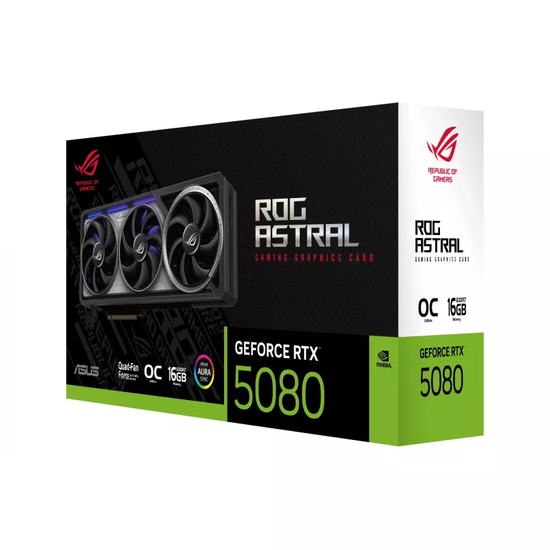 ASUS ROG Astral - -RTX5080-O16G-GAMING NVIDIA GeForce RTX 5080 16 GB GDDR7