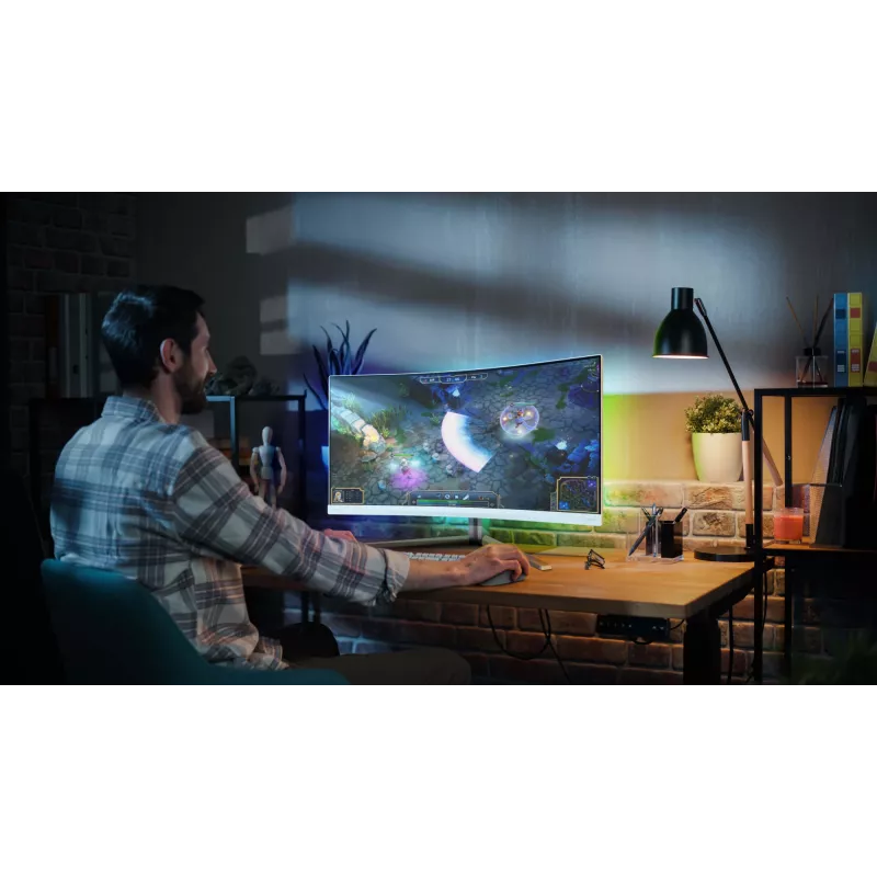 Philips Evnia 5000 34M2C5501A/00 monitor de ordenador 86,4 cm (34 inch) 3440 x 1440 píxeles Wide Quad HD LCD blanco