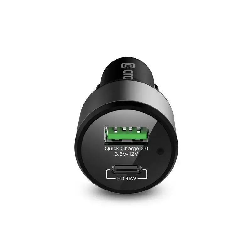 Cargador de coche Crong CRG-PWRC-USBC63-BLK carga rápida smartphone smartwatch
