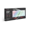 Teclado gaming Savio Phenix WHITE GAT amarillo USB Bluetooth QWERTY