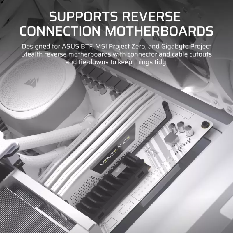 CORSAIR semitorre - carcasa Midi Frame 4000d blanca
