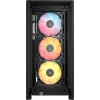 Caja para PC CORSAIR FRAME 4000D RS ARGB semitorre negra — ATX/Micro-ATX/Mini-ITX, cristal templado, ventilador ARGB, hasta 370 mm GPU