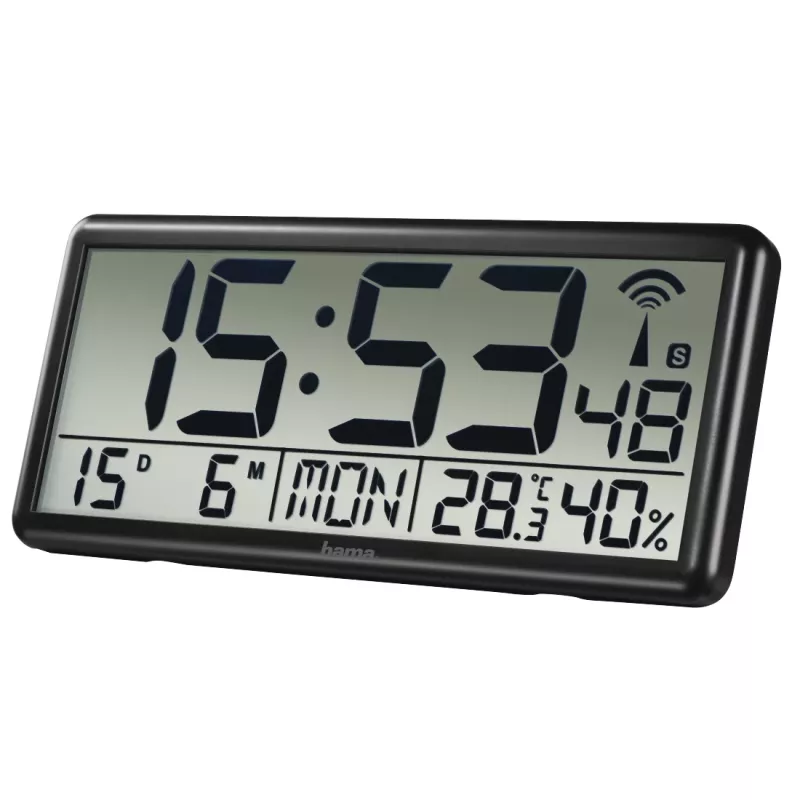 Hama Jumbo Reloj digital rectangular Negro