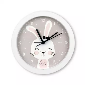 Hama Maui Reloj analógico redondo Gris, Blanco
