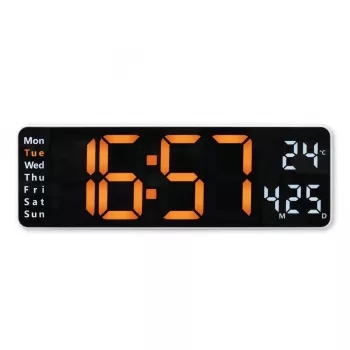 Hama Santa Cruz Reloj digital rectangular Negro