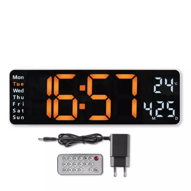 Hama Santa Cruz Reloj digital rectangular Negro