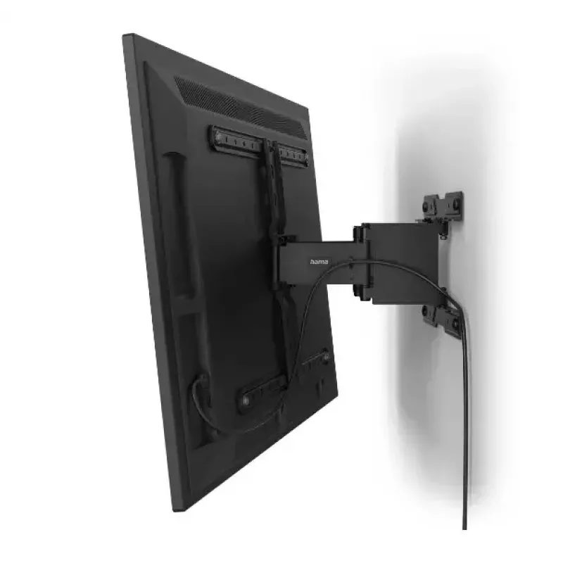 Hama Ultraslim Soporte de pared 2,29 m Negro Máx 50 kg VESA 600x400