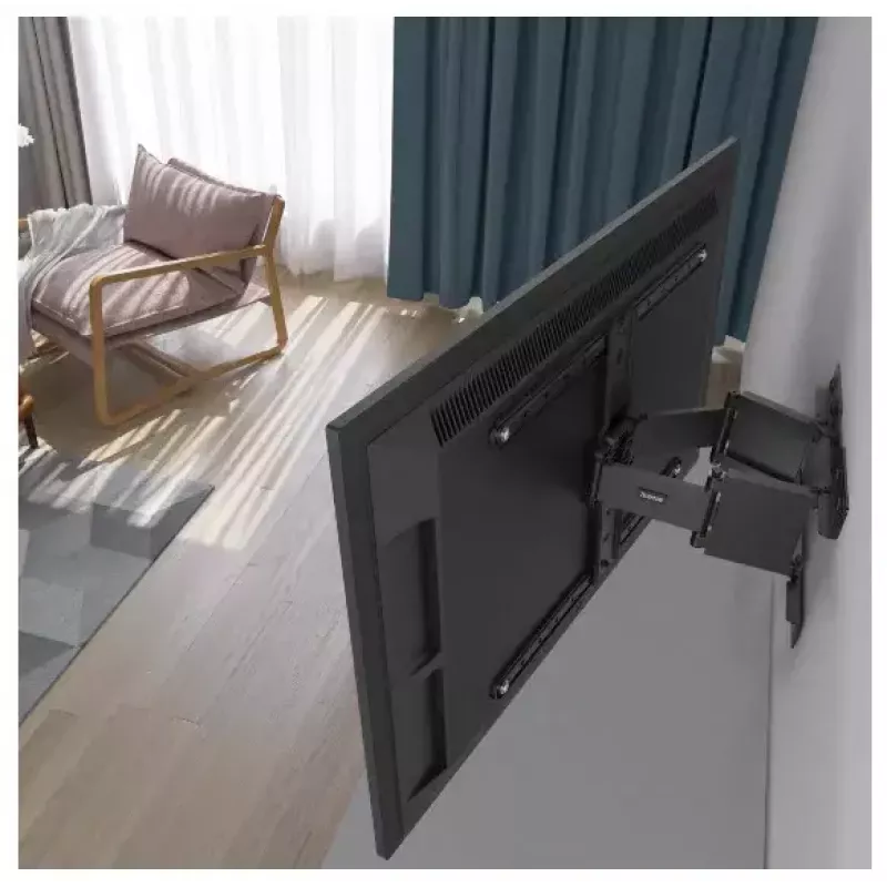 Hama Ultraslim Soporte de pared 2,29 m Negro Máx 50 kg VESA 600x400