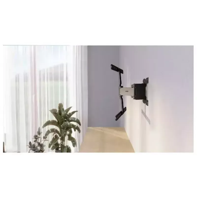 Hama Ultraslim Soporte de pared 2,29 m Negro Máx 50 kg VESA 600x400