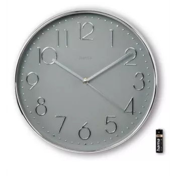 Hama Corsica Reloj de cuarzo redondo Gris, Plata