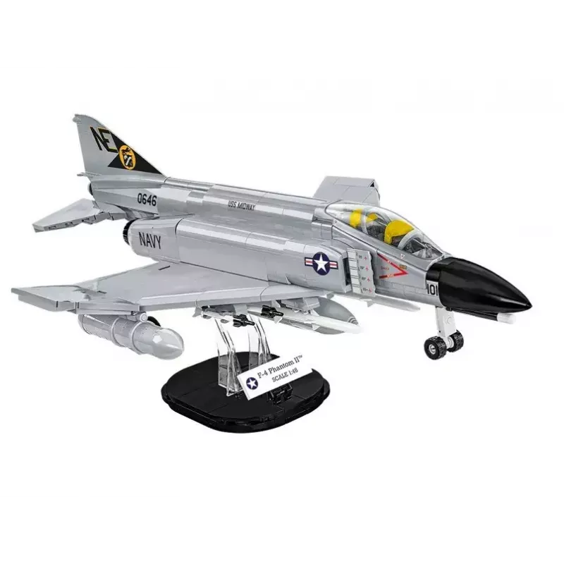 Cobi Blocks Armed Force F-4 Phantom II modelo, set de construcción de 703 piezas