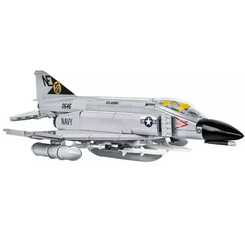 Cobi Blocks Armed Force F-4 Phantom II modelo, set de construcción de 703 piezas