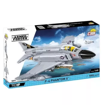 Cobi Blocks Armed Force F-4 Phantom II modelo, set de construcción de 703 piezas