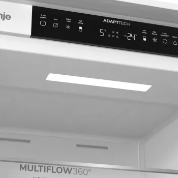 Gorenje Frigorífico combi NRKI519E41 BK070, 284 L, SN-N, 6 kg/24h, E, compartimento Fresh Zone, Blanco