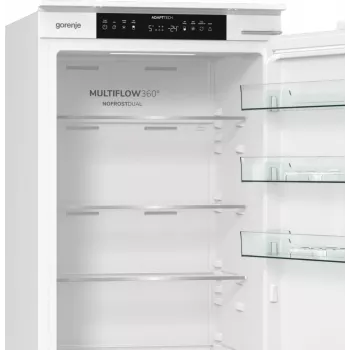 Gorenje Frigorífico combi NRKI519E41 BK070, 284 L, SN-N, 6 kg/24h, E, compartimento Fresh Zone, Blanco