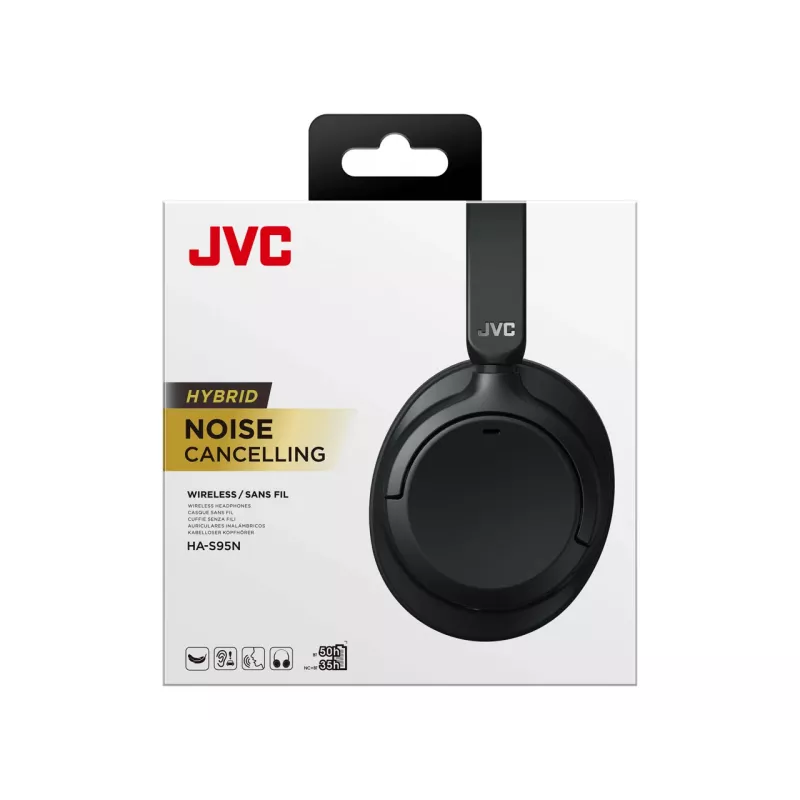 JVC ‎HA-S95N Auriculares con cable e inalámbricos diadema llamadas/música Bluetooth Negro