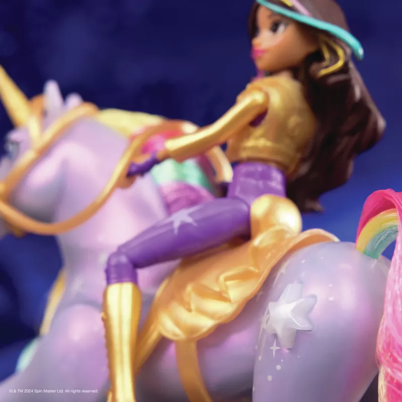 Spin Master Unicorn Academy 6067325 Light Magic Wildstar y Sophia set de muñeca y figura de unicornio, a partir de 4 años