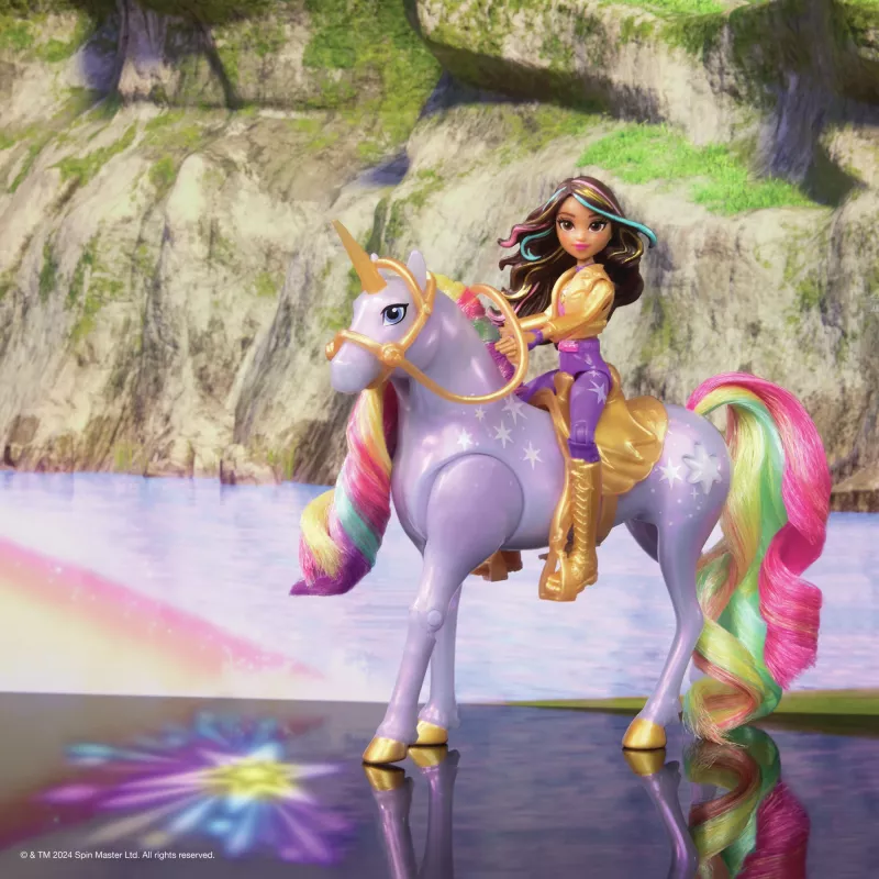 Spin Master Unicorn Academy 6067325 Light Magic Wildstar y Sophia set de muñeca y figura de unicornio, a partir de 4 años