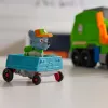 PAW Patrol: Crush N’ Roll Camión de reciclaje con figura de acción Rocky y vehículo compactador transformable, juguete para niños y niñas a partir de 3 años