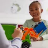 PAW Patrol: Crush N’ Roll Camión de reciclaje con figura de acción Rocky y vehículo compactador transformable, juguete para niños y niñas a partir de 3 años
