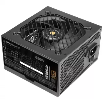 Mars Gaming MPB650SI Fuente de alimentación 650 W 24-Pin ATX ATX Negro