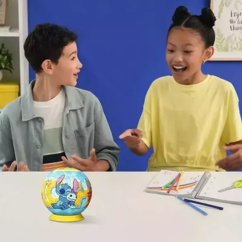 Ravensburger Puzle 3D Ball Disney Stitch, 72 piezas