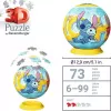 Ravensburger Puzle 3D Ball Disney Stitch, 72 piezas