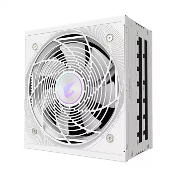 Fuente de alimentación GIGABYTE AORUS ELITE P850W 850W ATX 80 PLUS Platinum totalmente modular blanca ventilador de 120mm