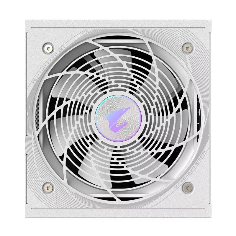 Fuente de alimentación GIGABYTE AORUS ELITE P850W 850W ATX 80 PLUS Platinum totalmente modular blanca ventilador de 120mm