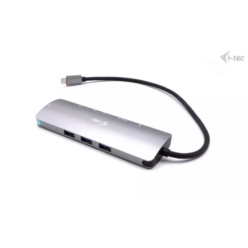 i-tec Docking station nano metálica USB-C 4K HDMI LAN con Power Delivery 100 W + cargador universal 100 W