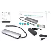 i-tec Docking station nano metálica USB-C 4K HDMI LAN con Power Delivery 100 W + cargador universal 100 W