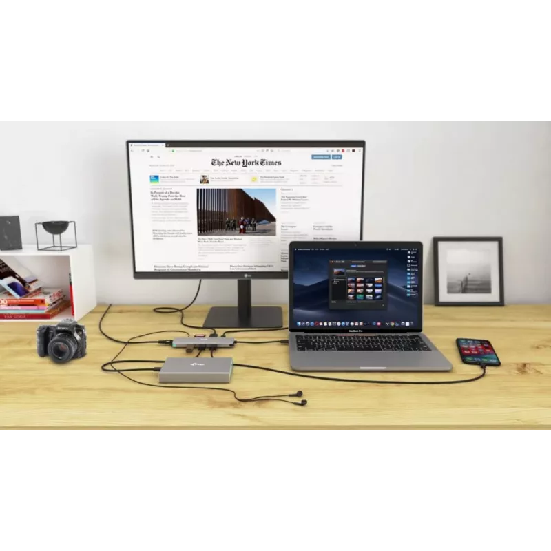 i-tec Docking station nano metálica USB-C 4K HDMI LAN con Power Delivery 100 W + cargador universal 100 W