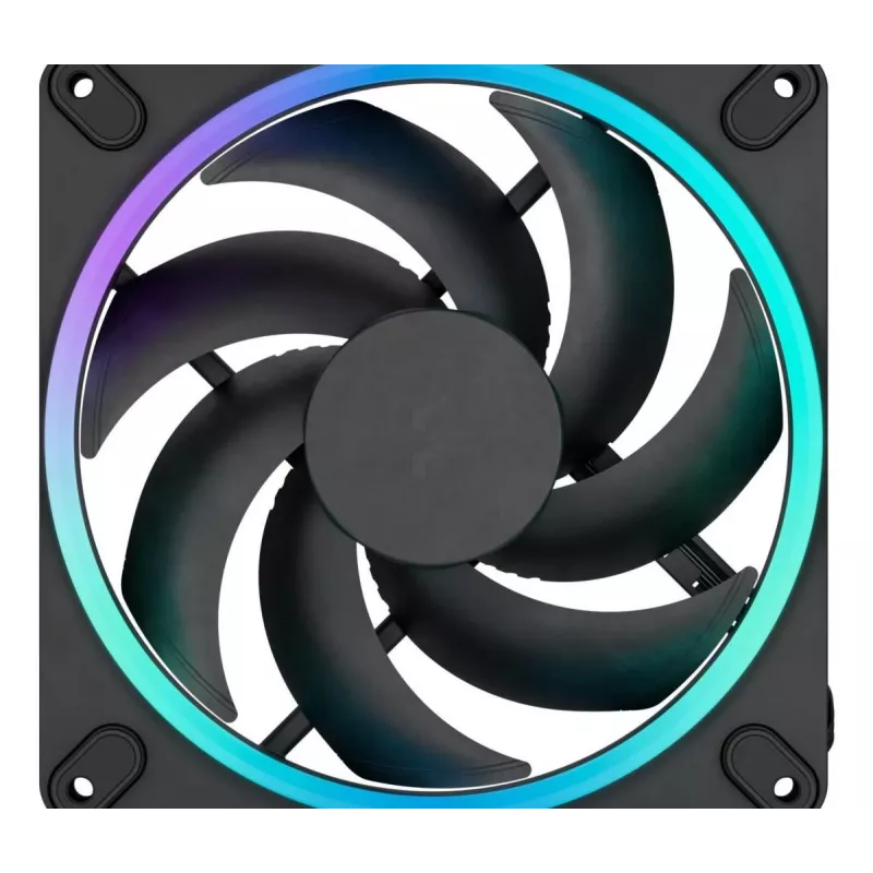 FRACTAL DESIGN Ventilador Momentum 14 RGB pack de 3 negro