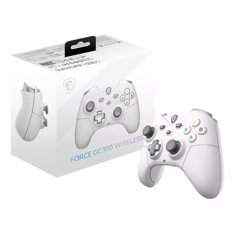 MSI FORCE GC300 WIRELESS WHITE USB 2.0 mando analógico PC