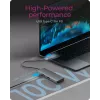 ICY BOX IB-DK4022a-CPD con cable USB 3.2 Gen 1 (3.1 Gen 1) Type-C aluminio, plata