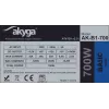 Fuente de alimentación ATX Akyga AK-B1-700 Basic 700 W, PFC pasivo, ventilador de 120 mm, gris