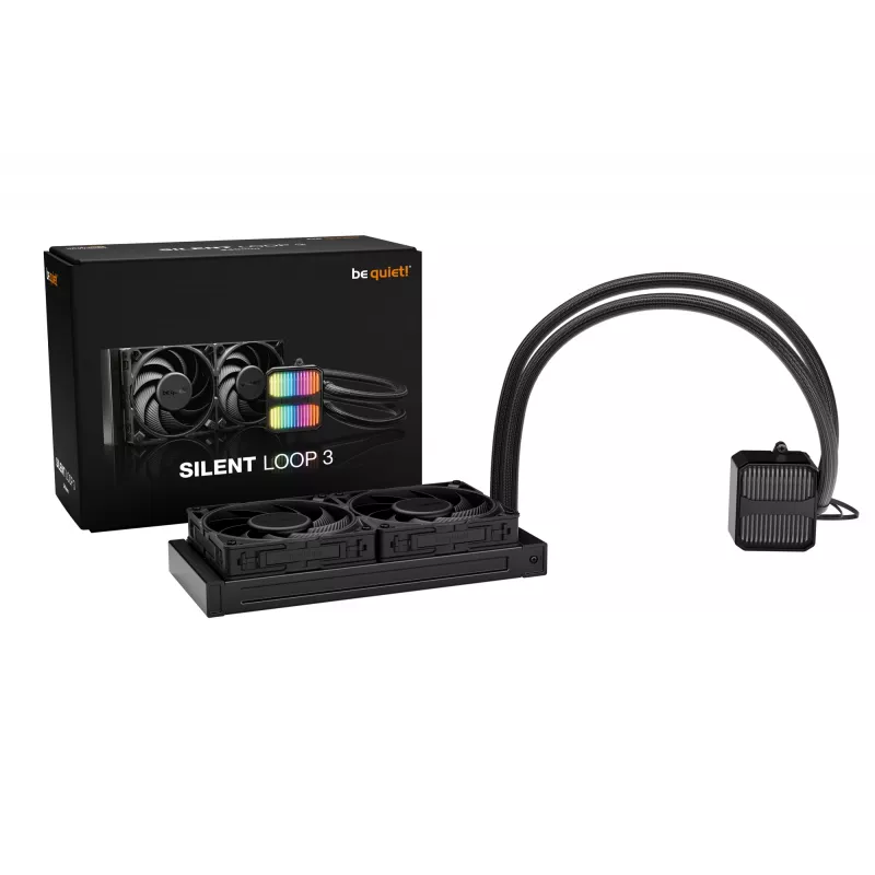 Refrigeración líquida todo en uno para procesador be quiet! Silent Loop 3 240 mm 12 cm Negro 1 ud.