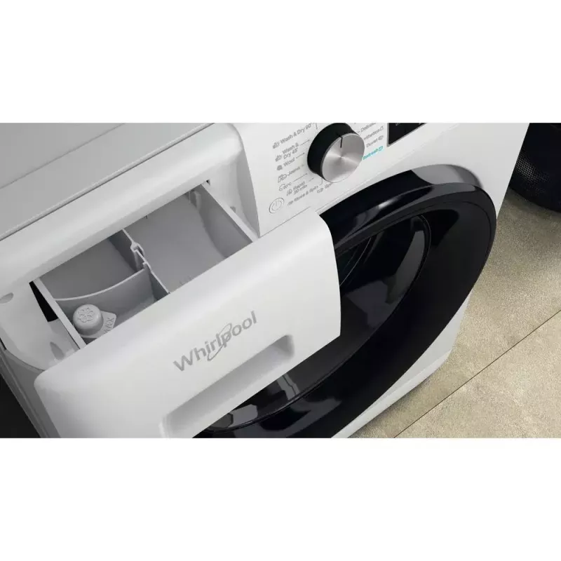 Lavadora-secadora Whirlpool FFWDD1076258B de libre instalación carga frontal Blanca