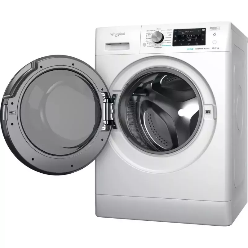Lavadora-secadora Whirlpool FFWDD1076258B de libre instalación carga frontal Blanca