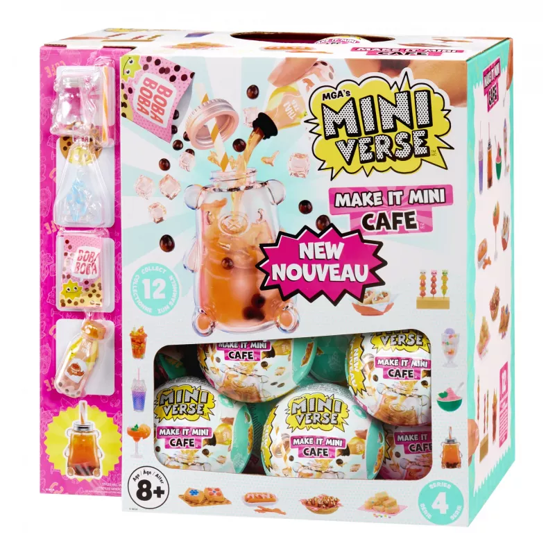 Miniverse Make It Mini Foods: Cafe en PDQ Serie 4, 8 años, multicolor, plástico
