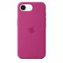 APPLE funda de silicona Apple iPhone 16e fucsia