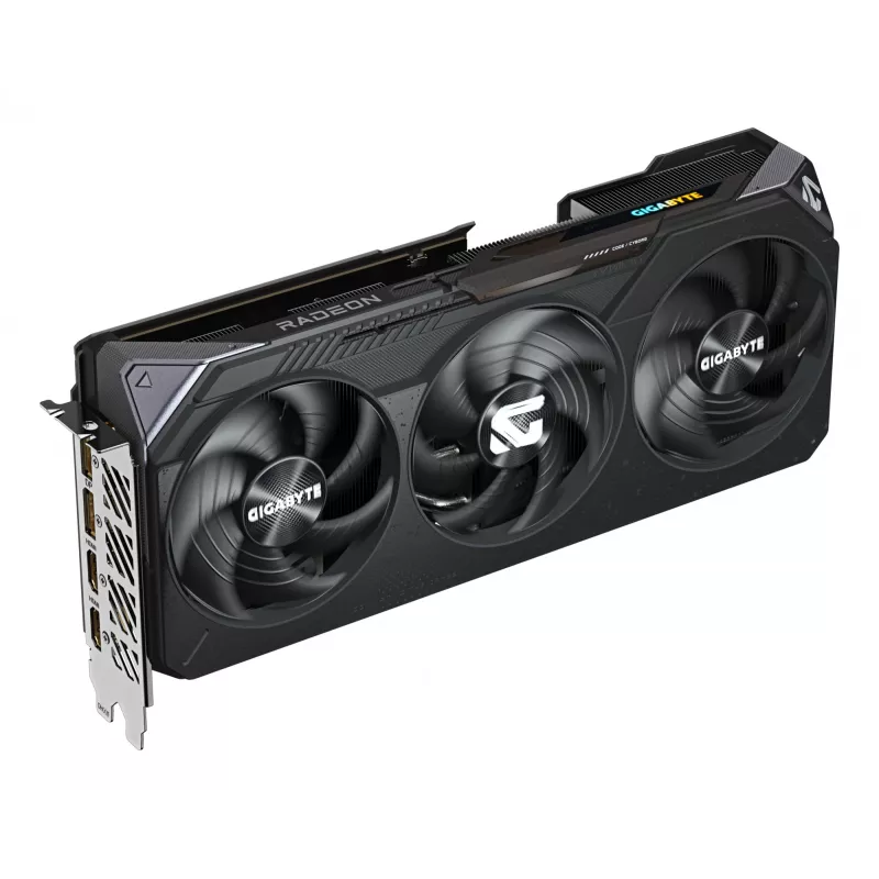 Gigabyte Radeon RX 9070 GAMING OC 16G GV-R9070GAMING OC-16GD tarjeta gráfica, 16 GB GDDR6, 256 bits, PCIe 5.0, 2700 MHz, 2x HDMI, 2x DisplayPort, 3 ventiladores