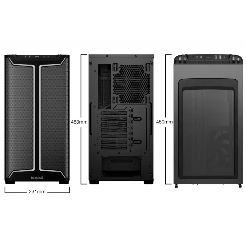 Caja de PC be quiet! Pure Base 501 DX negra semitorre