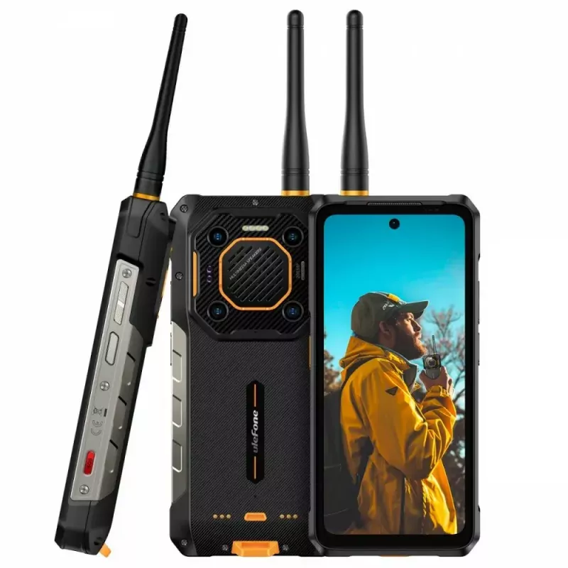Ulefone Armor 26 Ultra smartphone 5G, walkie-talkie, 12GB RAM, 512GB, IP69K, negro (sin cargador)