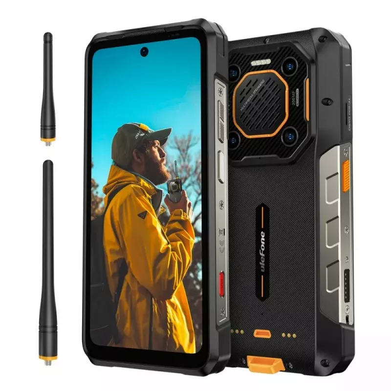 Ulefone Armor 26 Ultra smartphone 5G, walkie-talkie, 12GB RAM, 512GB, IP69K, negro (sin cargador)