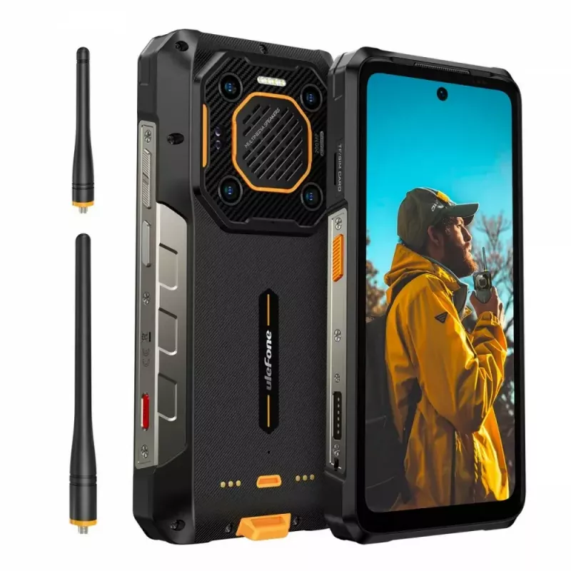 Ulefone Armor 26 Ultra smartphone 5G, walkie-talkie, 12GB RAM, 512GB, IP69K, negro (sin cargador)