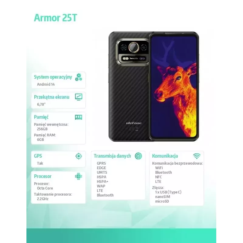 Smartphone UleFone Armor 25T 6,0