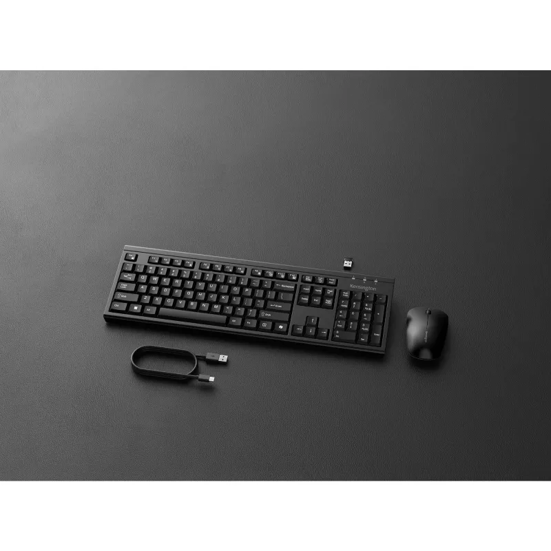 Conjunto inalámbrico de teclado y ratón Kensington K75560WW tamaño completo QWERTY