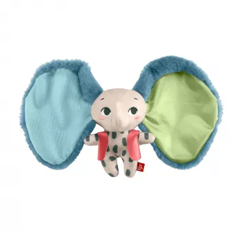Peluche MATTEL Fisher-Price Planet Friends elefante de orejas gigantes HKD63, elefante de peluche acompañante