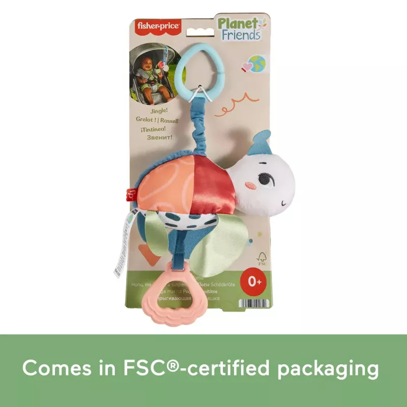 Tortuga Fisher-Price Sea Me Bounce Turtle edad recomendada de 0 a 2 años
